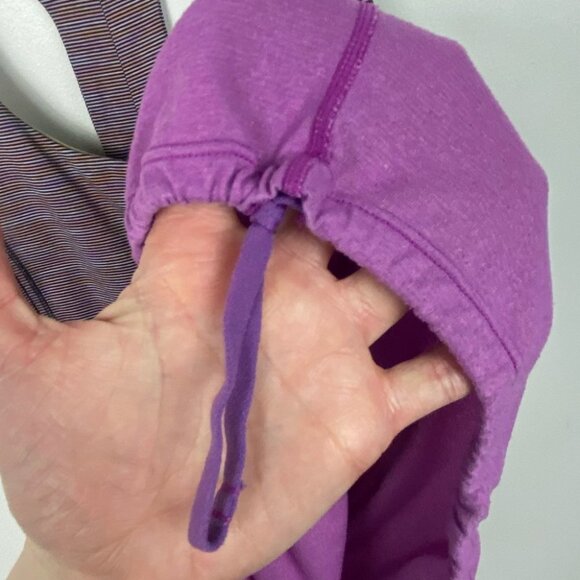 Lululemon Power Dance Tank Ultra Violet Built In Bra Size 6 Heathered Purple Top - Picture 4 of 9